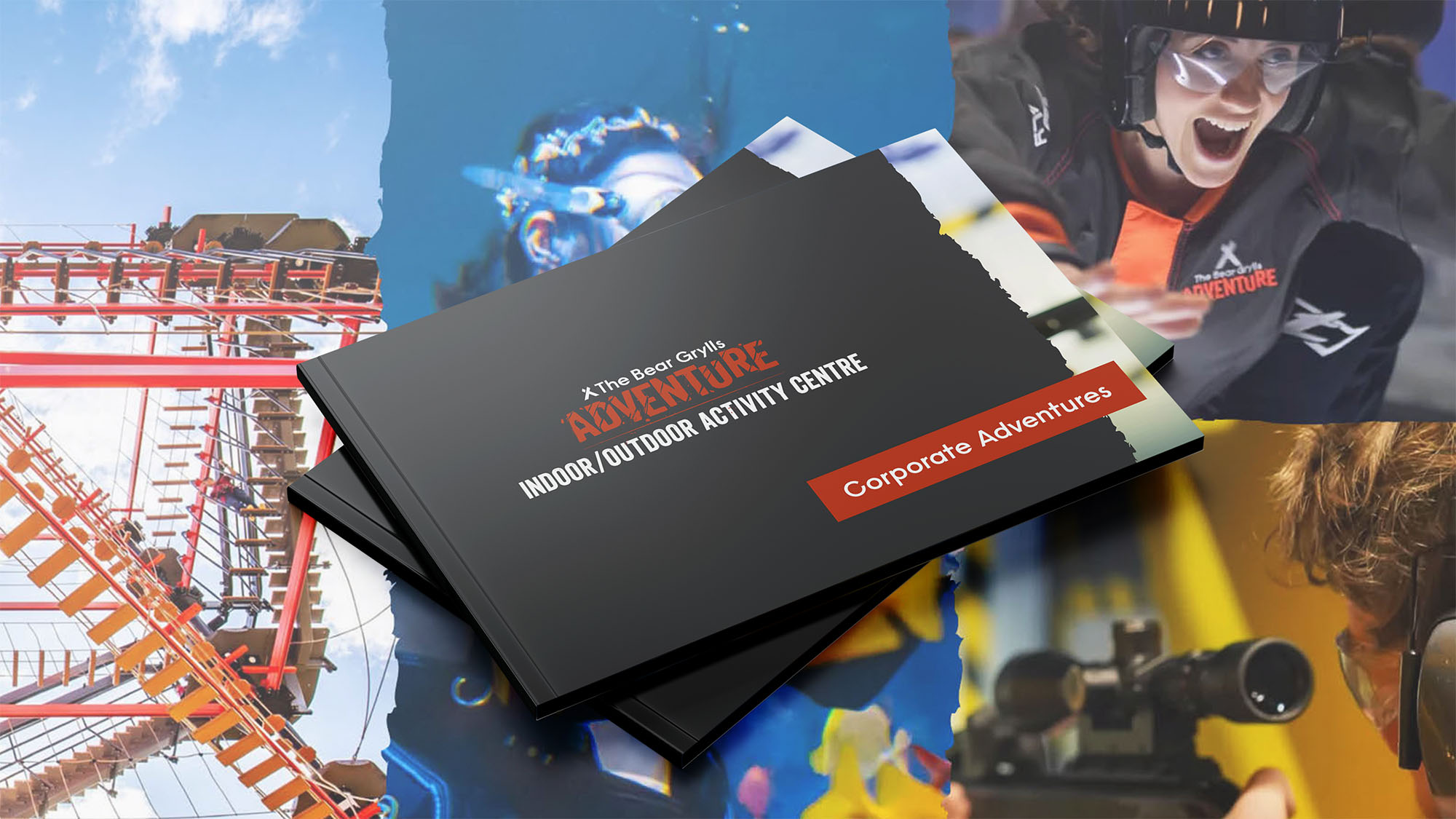 Bear Grylls Corporate Adventures Brochure Design by Hague & Gray based in Ross on Wye Herefordshire